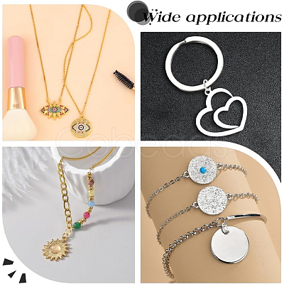 160Pcs 2 Colors Brass Split Rings KK-BBC0023-08A-1