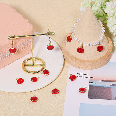 12Pcs Alloy Enamel Pendants FIND-CA0009-59-1