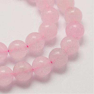 Natural Rose Quartz Beads Strands G-P281-02-6mm-1