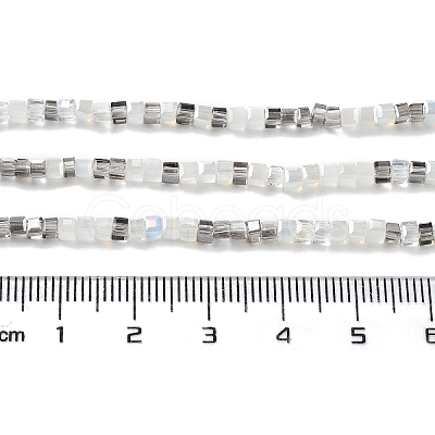Gradient Color Electroplate Glass Bead Strands GLAA-E042-05-B02-1