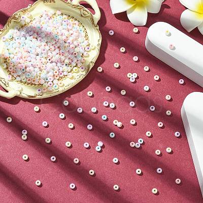 1280Pcs 8 Colors Opaque Colours Glass Seed Beads SEED-CJ0001-24-1
