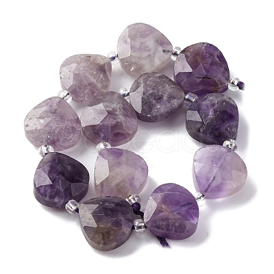 Natural Amethyst Beads Strands G-P570-E17-02-1
