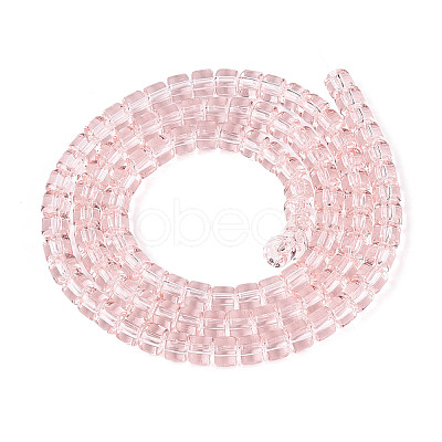 Transparent Glass Beads Strands GLAA-N065-4x4mm-A03-1