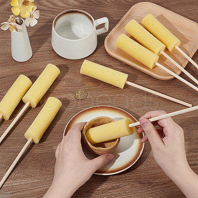8Pcs Clay Pottery Sponge Stand AJEW-BC0009-64B-1