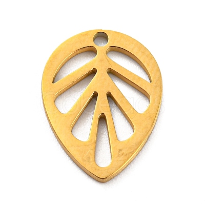 304 Stainless Steel Charms LS-STAS-Q306-01G-C-1