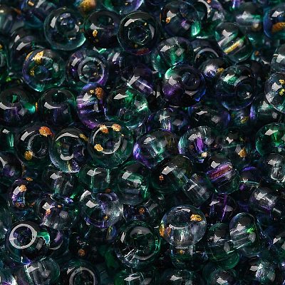3/0 Baking Paint Transparent Colours Glass Round Beads SEED-L011-13A-07-1