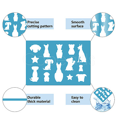 Acrylic Earring Handwork Template DIY-WH0359-039-1