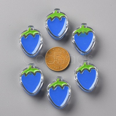 Transparent Enamel Acrylic Beads TACR-S155-003K-1
