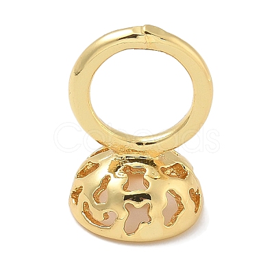 Rack Plating Brass Pendant Bails KK-L224-013G-1