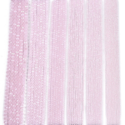 Electroplate Glass Beads Strands EGLA-A044-J4mm-A02-1