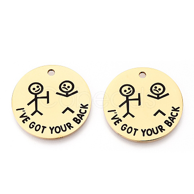 201 Stainless Steel Pendants LS-STAS-T064-37G-17-1
