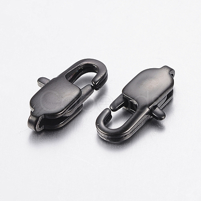 304 Stainless Steel Lobster Claw Clasps Ion Plating(IP) STAS-F148-18x8.5-08B-1