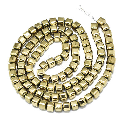 Electroplate Non-magnetic Synthetic Hematite Beads Strands G-S352-78-1