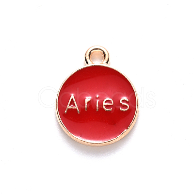 Alloy Enamel Pendants X-ENAM-S124-01A-07A-1