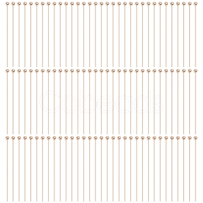100Pcs Brass Ball Head Pins KK-GO0002-44B-1
