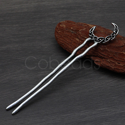 Moon Alloy Hair Forks PW-WG80575-01-1