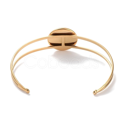 Ion Plating(IP) 304 Stainless Steel Bracelets Setting Making LS-BJEW-B090-03D-G-1