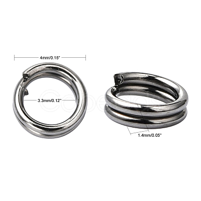 Iron Split Rings JRBD4mm-1