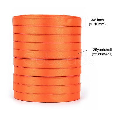 Single Face Solid Color Satin Ribbon SRIB-S051-10mm-025-1