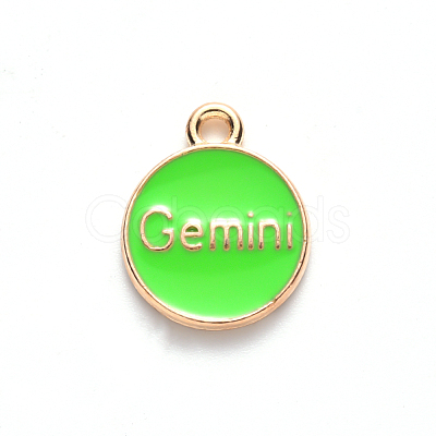 Alloy Enamel Pendants X-ENAM-S124-01A-06I-1