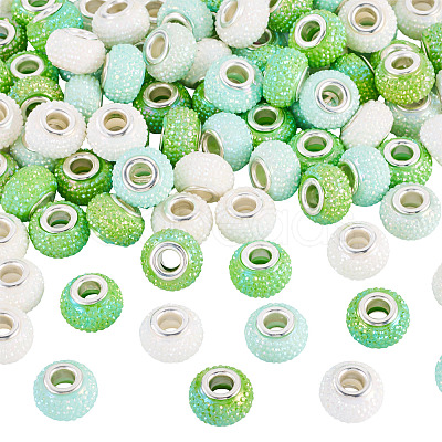 100Pcs Large Hole Resin European Beads OPDL-TA0001-06B-1