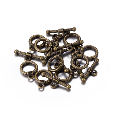 Tibetan Style Alloy Toggle Clasps X-MLF0034Y-NF-1