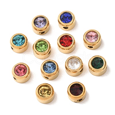 304 Stainless Steel Rhinestone Beads SA-CBAAA8B-03G-1