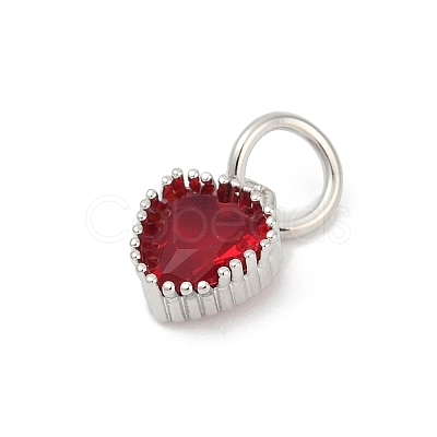 Brass Micro Pave Cubic Zirconia Pendants KK-H204-01P-07-1