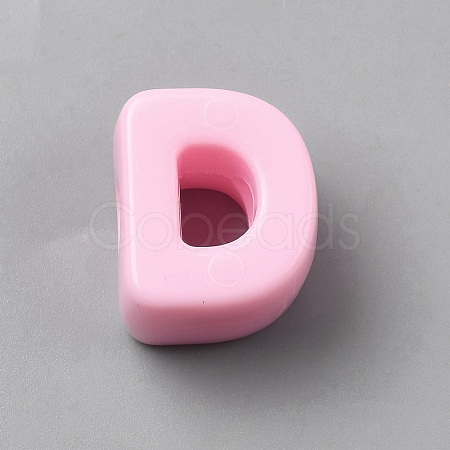 Acrylic European Beads OACR-WH0050-09D-1