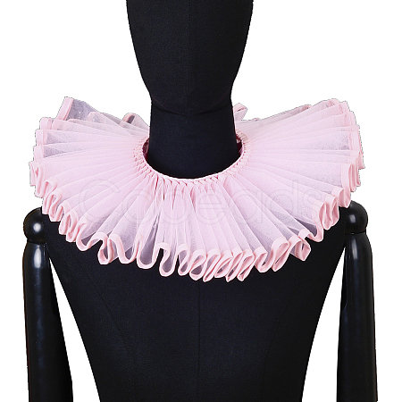 Detachable Lady's Gauze Fake Collar AJEW-WH20042-91C-1