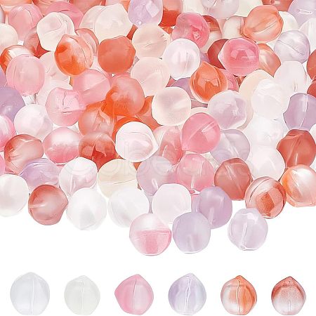 120Pcs 6 Colors Glass Beads GGLA-NB0001-11-1
