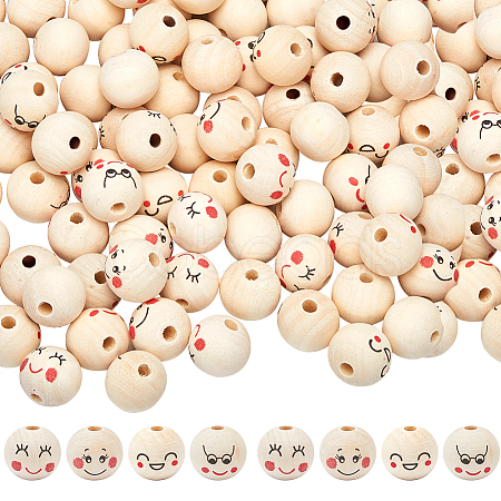 Wood European Beads WOOD-GF0002-24A-1