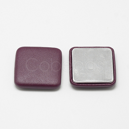 Imitation Leather Cloth Fabric Covered Cabochons WOVE-S084-02C-1