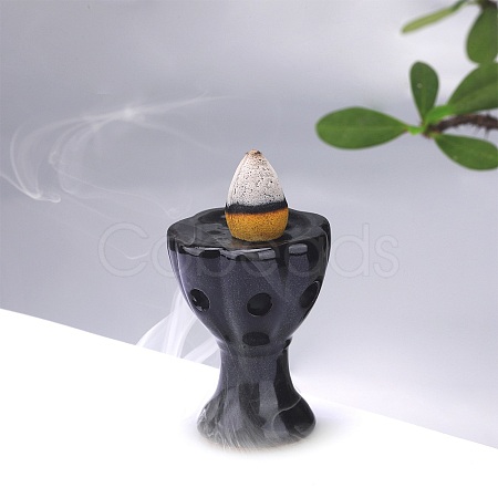 Cup Shape Ceramics Ornaments Backflow Incense Mini Incense Burner Decorative Gifts JX864A-1