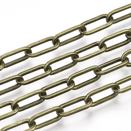 Unwelded Iron Paperclip Chains CH-S125-02F-AB-1