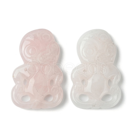 Natural Rose Quartz Big Pendants G-G113-01D-1