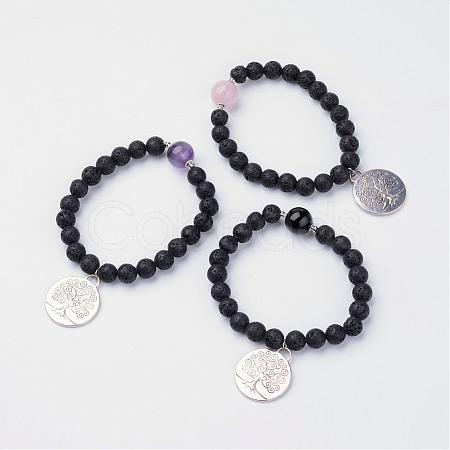Alloy Charm Bracelets BJEW-JB02674-1
