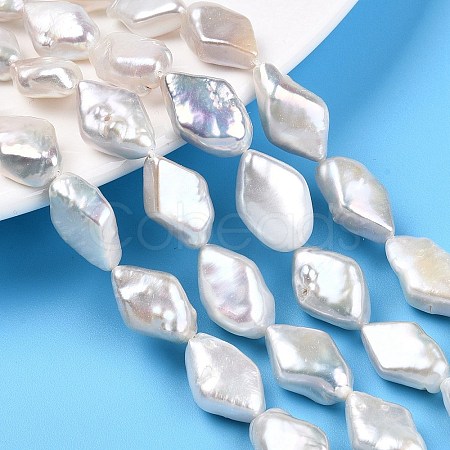 Natural Keshi Pearl Beads Strands PEAR-S020-I02-1