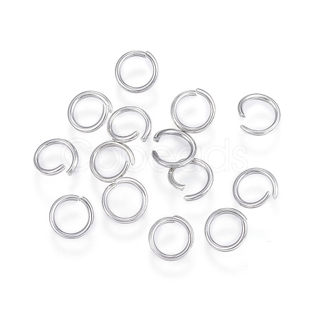 Tarnish Resistant 304 Stainless Steel Open Jump Rings A-STAS-F110-05P-1