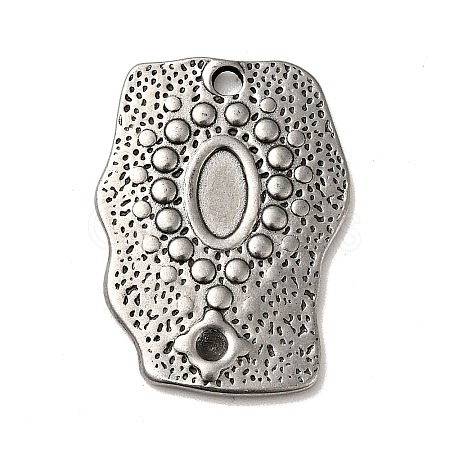 Tibetan Style 304 Stainless Steel Pendant Rhinestone Settings STAS-G278-26AS-1