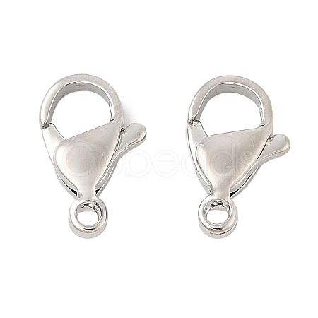 Brass Lobster Claw Clasps KK-U056-01P-1