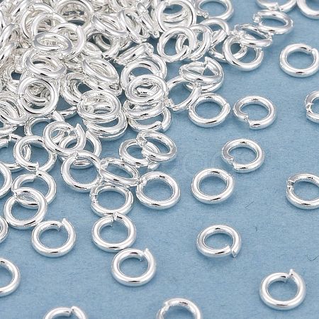 Rack Plating Brass Open Jump Rings KK-O139-18H-S-1