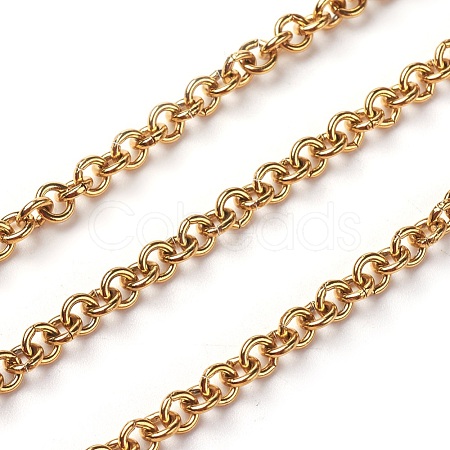 PVD Vacuum Plating 304 Stainless Steel Rolo Chains CHS-I001-08-1