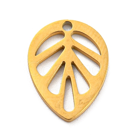 304 Stainless Steel Charms LS-STAS-Q306-01G-C-1