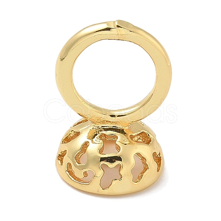Rack Plating Brass Pendant Bails KK-L224-013G-1