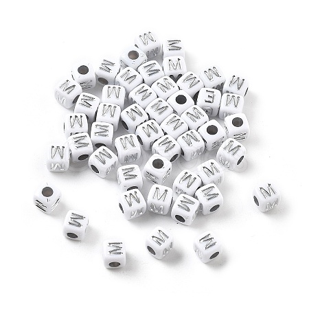 Opaque Acrylic Beads OACR-D282-06M-1