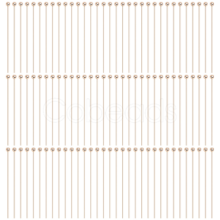 100Pcs Brass Ball Head Pins KK-GO0002-44B-1