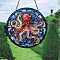 Acrylic Wall Decorations, Hanging Ornament, Flat Round, Octopus, 150mm