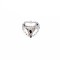 Brass Charms, Nickel Free, Hollow Back, for Valentine's Day, Heart with Word SWEETIE, Real Platinum Plated, 12x11.5x4.5mm, Hole: 0.9mm