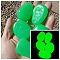 Resin Imitation Luminous Stone Display Decoration, Nuggest, Lime Green, 45mm